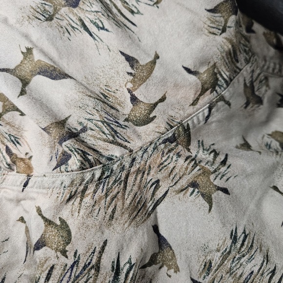 Woolrich Flying Ducks Shirt Mens XL Brown Hunting Long Sleeve Outdoors Hiking - Picture 5 of 7
